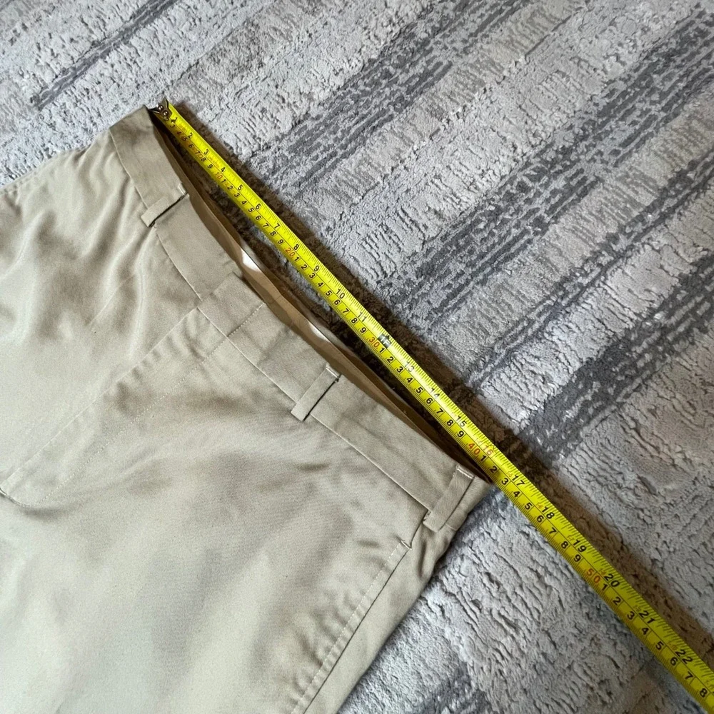 LL Bean Khaki Chino Dress‎ Pants Straight Fit Cuffed Mens 36 Actual Fit  W34 L32